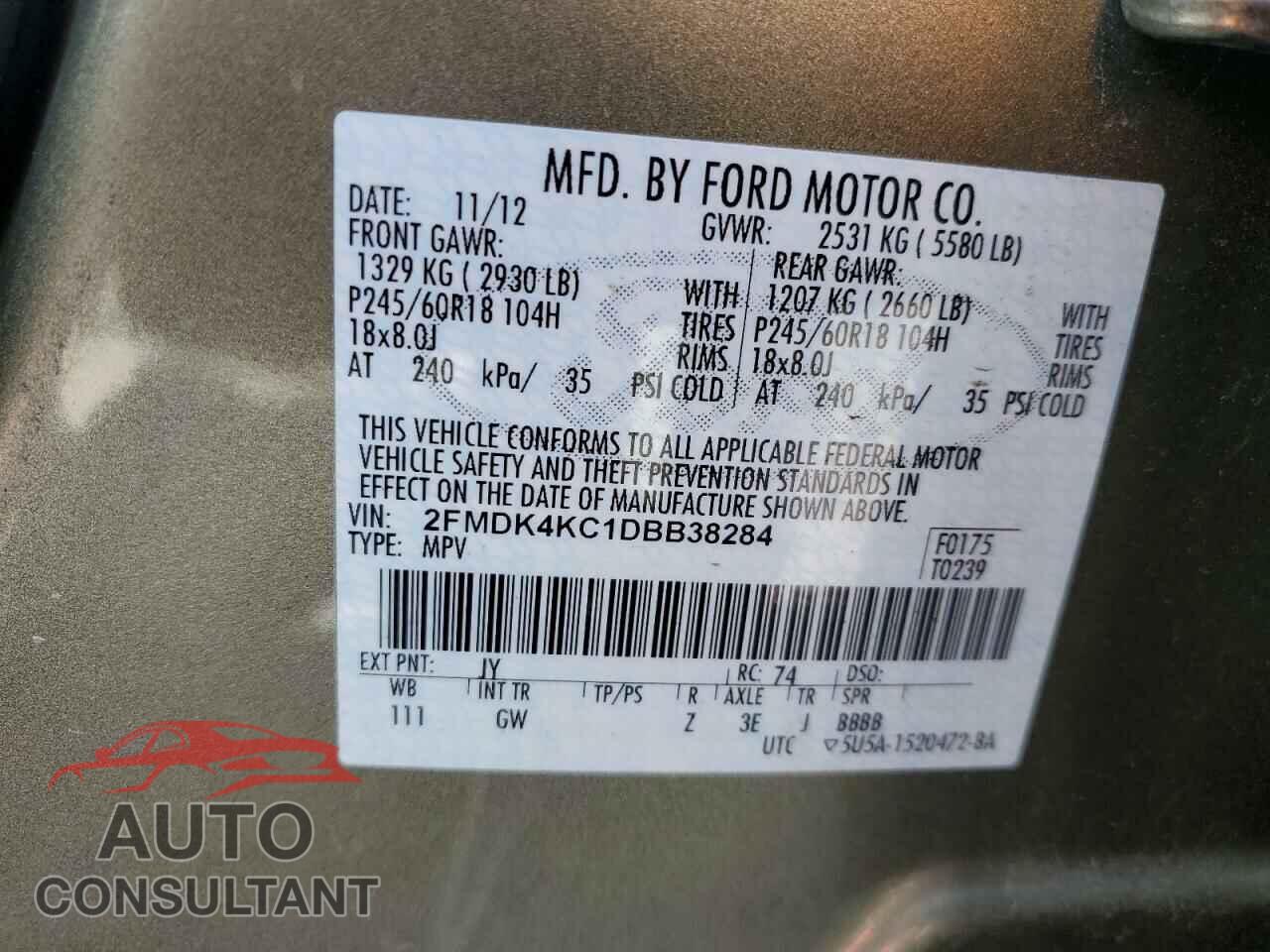 FORD EDGE 2013 - 2FMDK4KC1DBB38284