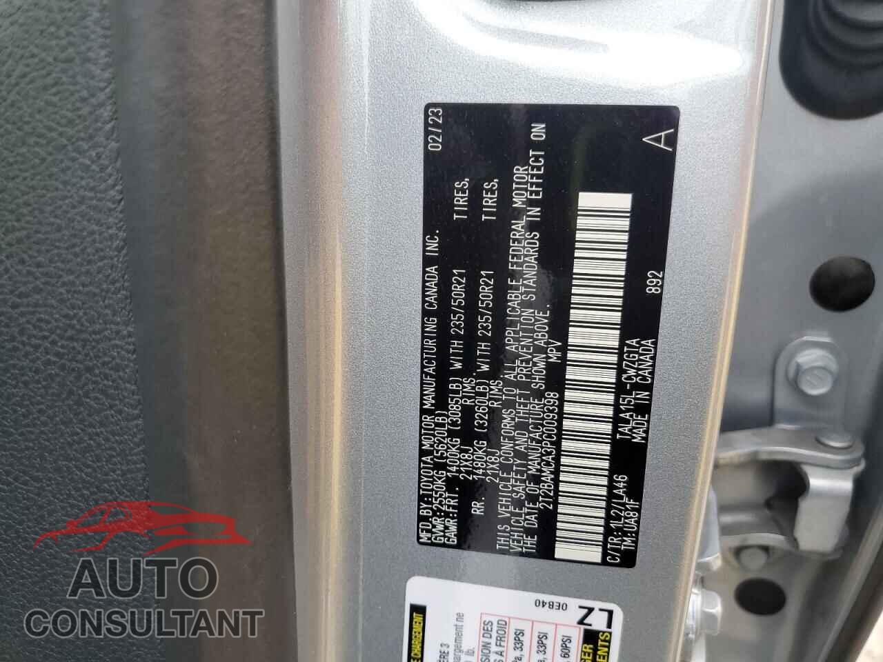 LEXUS RX350 2023 - 2T2BAMCA3PC009398