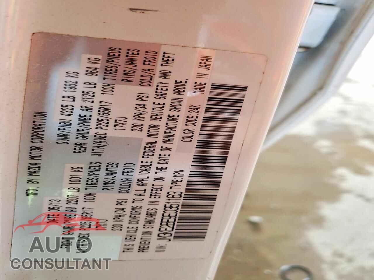 MAZDA CX-5 2014 - JM3KE2BE9E0351163