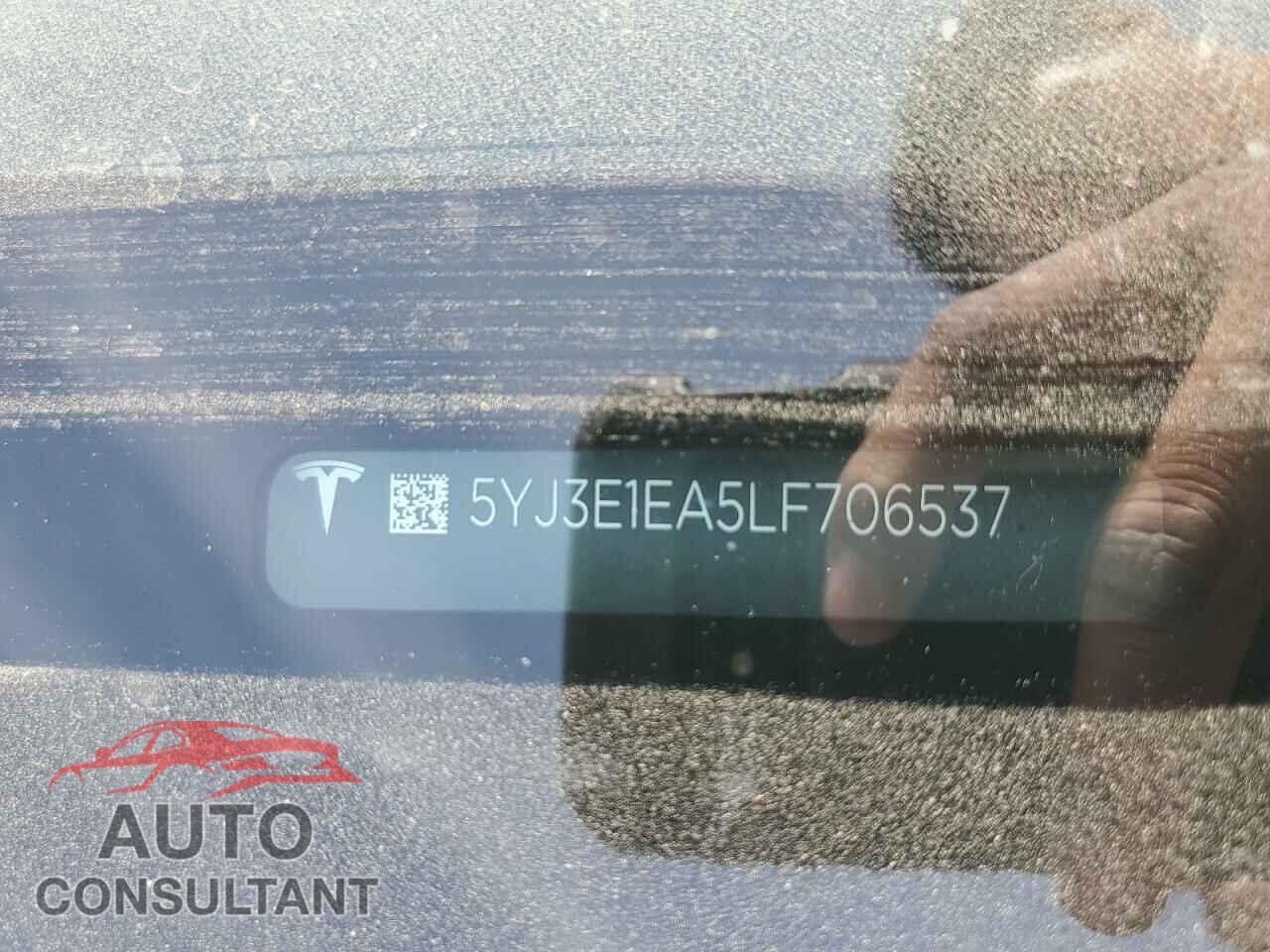 TESLA MODEL 3 2020 - 5YJ3E1EA5LF706537