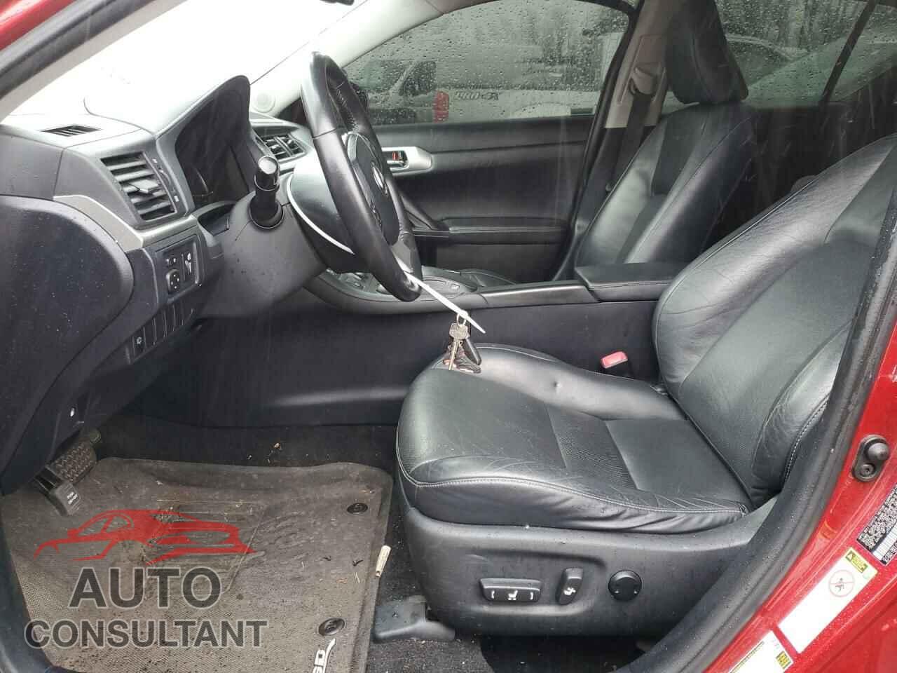 LEXUS CT 200 2012 - JTHKD5BHXC2091945