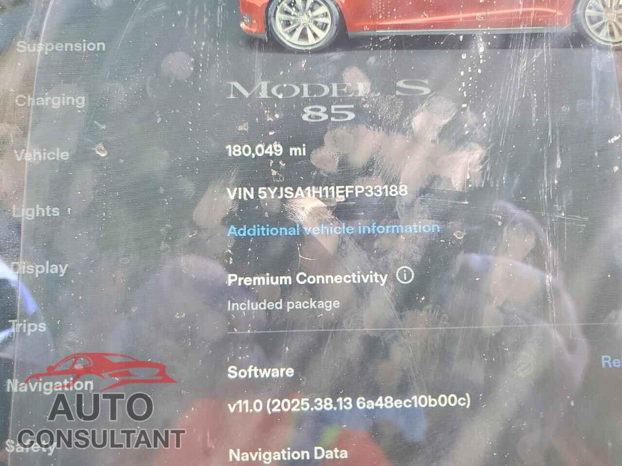 TESLA MODEL S 2014 - 5YJSA1H11EFP33188