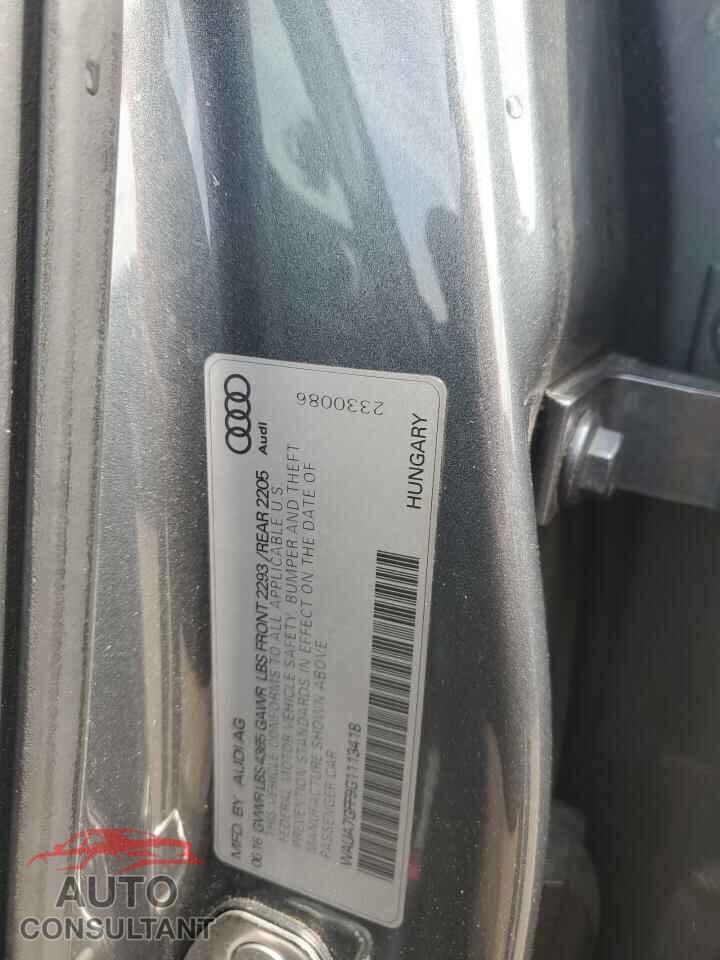 AUDI A3 2016 - WAUA7GFF9G1113418