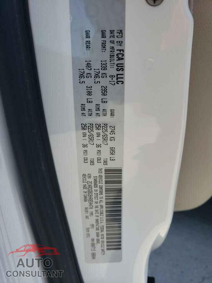 DODGE CARAVAN 2017 - 2C4RDGBG9HR854470