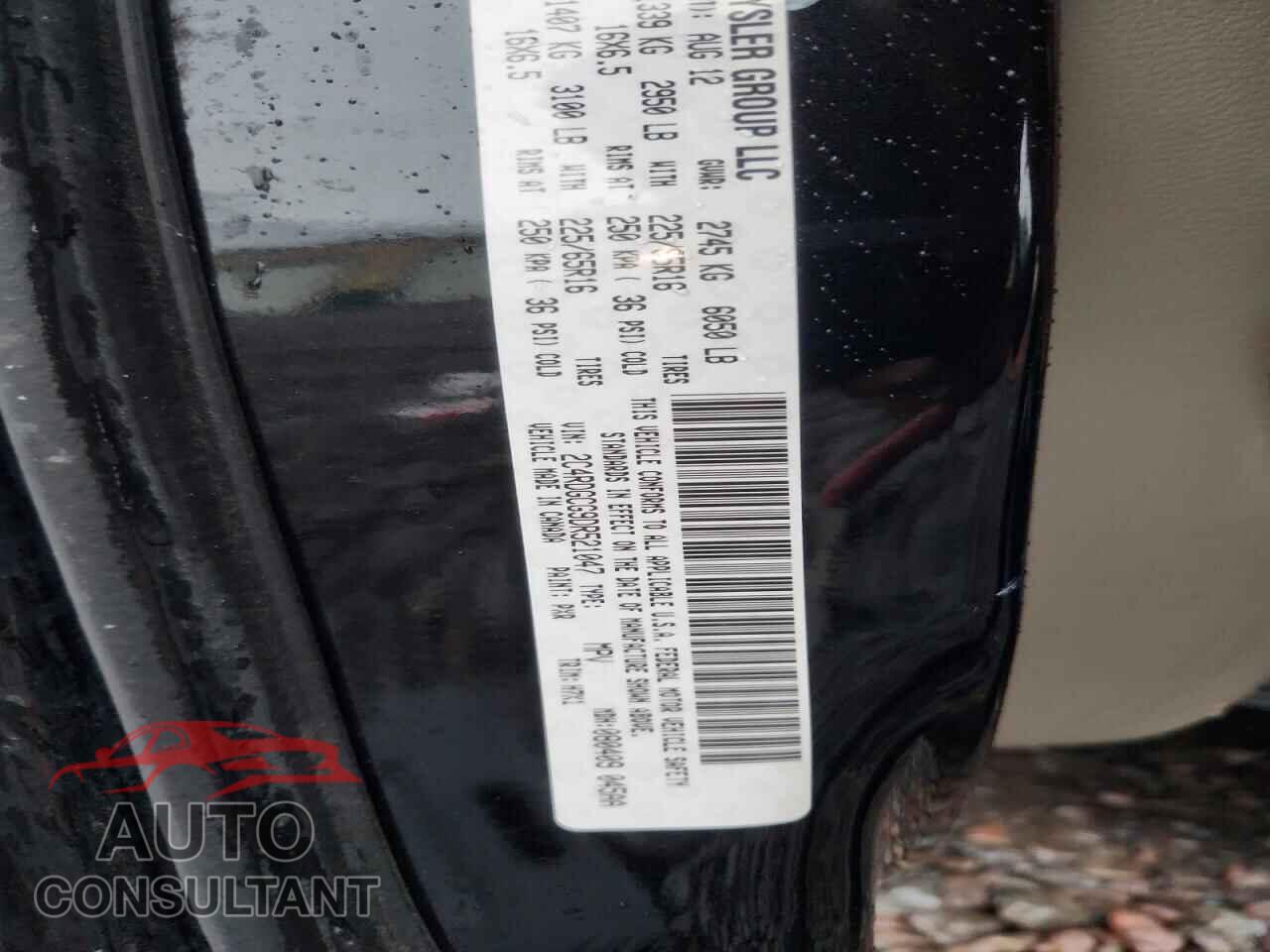 DODGE CARAVAN 2013 - 2C4RDGCG9DR521047