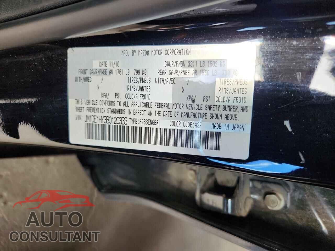 MAZDA 2 2011 - JM1DE1HY3B0120333