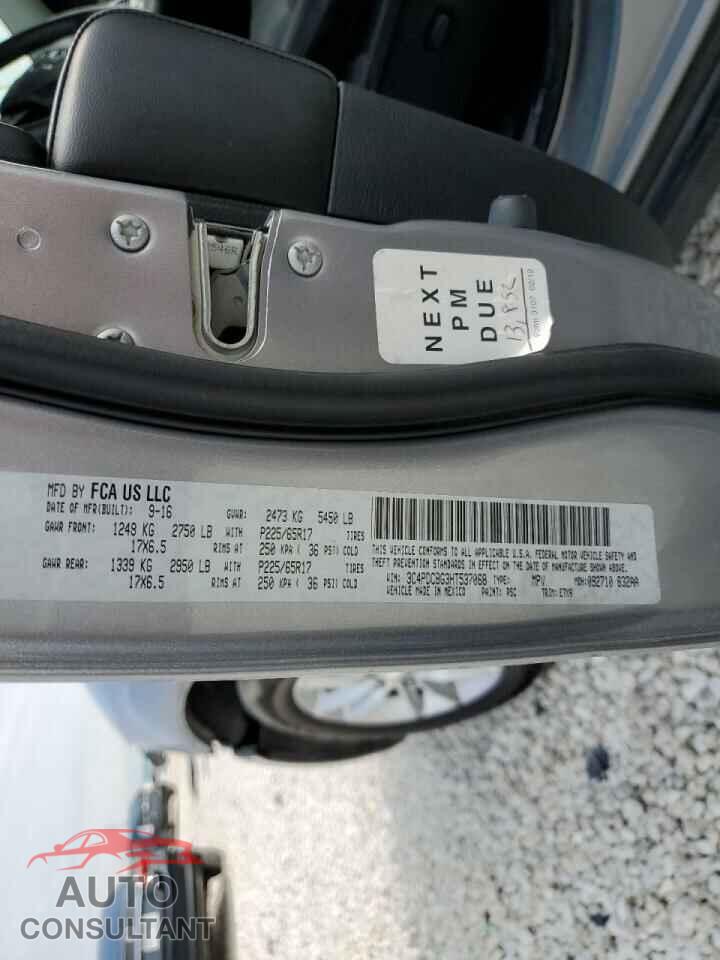 DODGE JOURNEY 2017 - 3C4PDCBG3HT537068