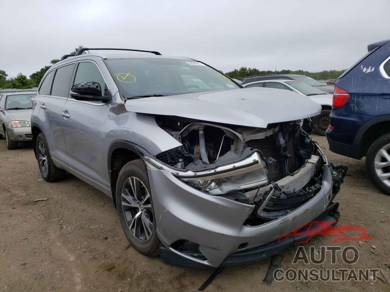 TOYOTA HIGHLANDER 2016 - 5TDJKRFH2GS238942