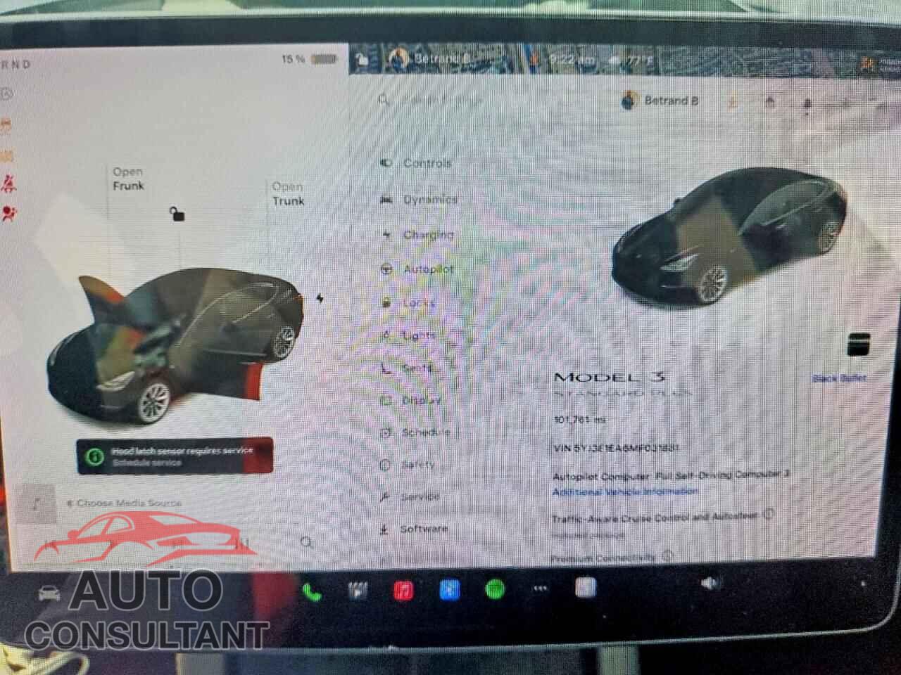 TESLA MODEL 3 2021 - 5YJ3E1EA6MF031881