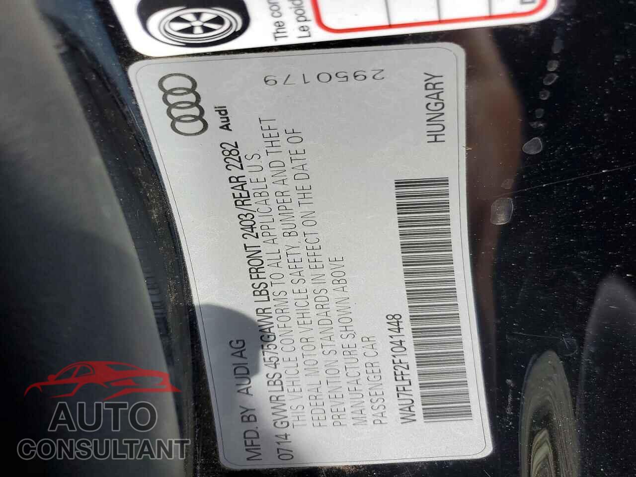 AUDI A3 2015 - WAU7FLFF2F1041448