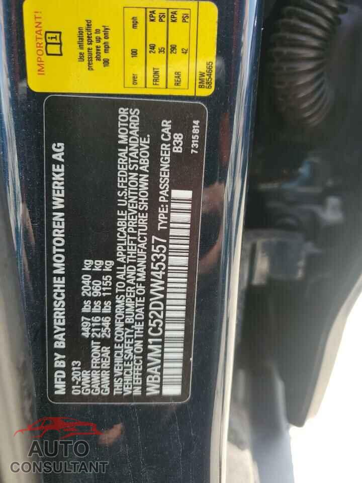 BMW X1 2013 - WBAVM1C52DVW45357