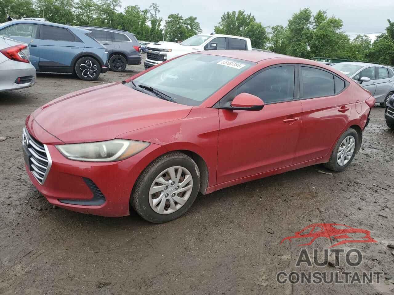 HYUNDAI ELANTRA 2017 - 5NPD74LF9HH101802