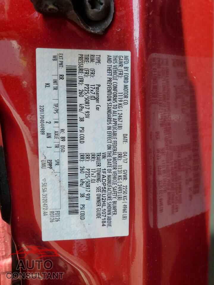 FORD CMAX 2017 - 1FADP5EU2HL107184