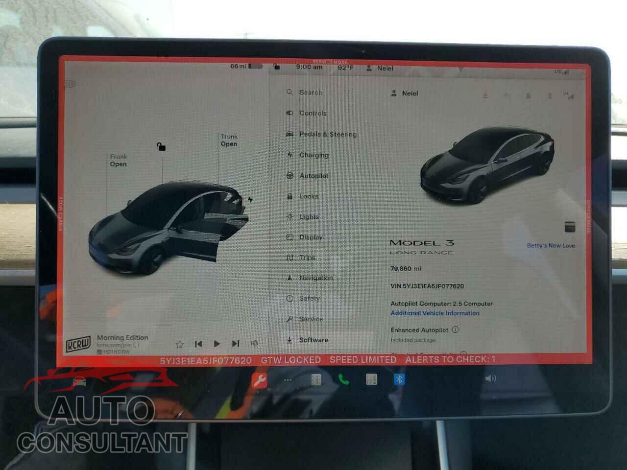 TESLA MODEL 3 2018 - 5YJ3E1EA5JF077620