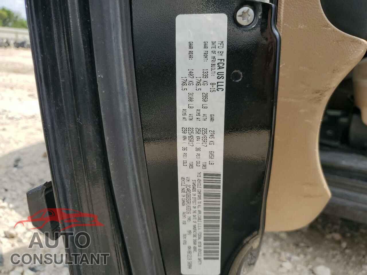 DODGE CARAVAN 2016 - 2C4RDGBG5GR103316
