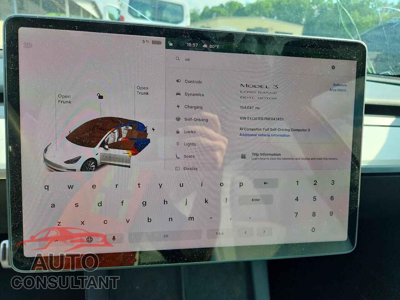 TESLA MODEL 3 2021 - 5YJ3E1EB7MF047435