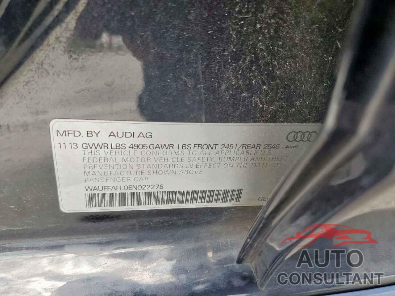 AUDI A4 2014 - WAUFFAFL0EN022278