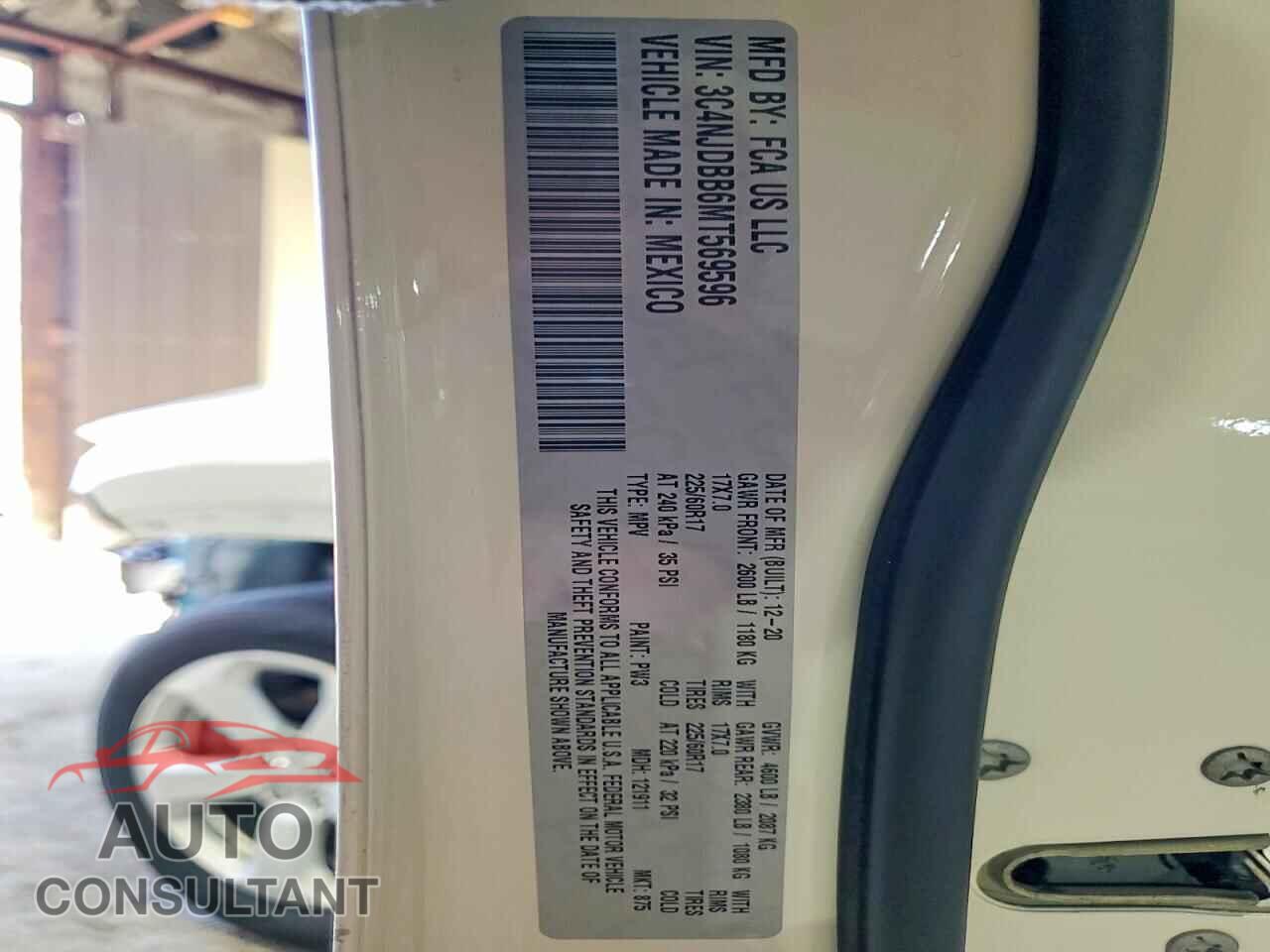 JEEP COMPASS 2021 - 3C4NJDBB6MT569596