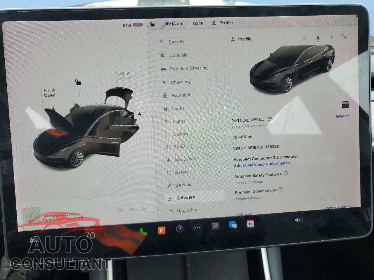 TESLA MODEL 3 2018 - 5YJ3E1EA1JF036286