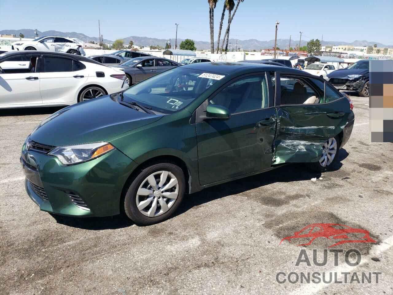 TOYOTA COROLLA 2016 - 5YFBURHE6GP376431