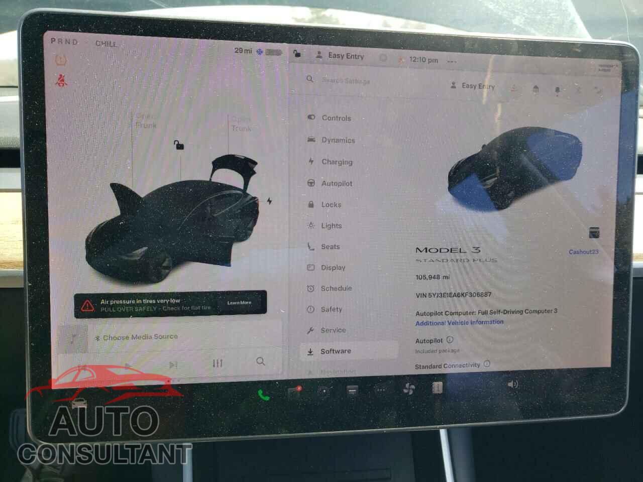 TESLA MODEL 3 2019 - 5YJ3E1EA6KF306887