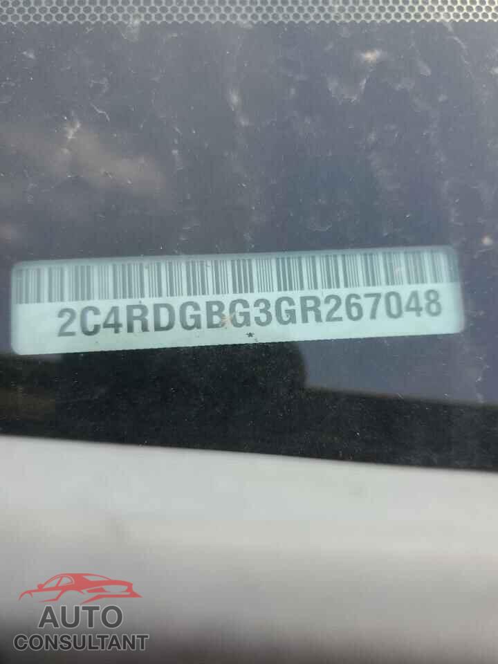 DODGE CARAVAN 2016 - 2C4RDGBG3GR267048