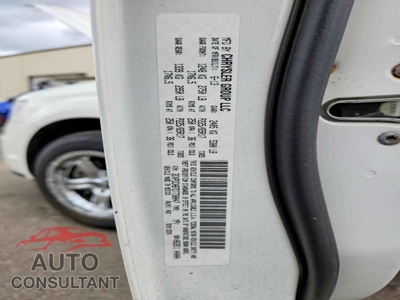 DODGE JOURNEY 2013 - 3C4PDCAB7DT730047