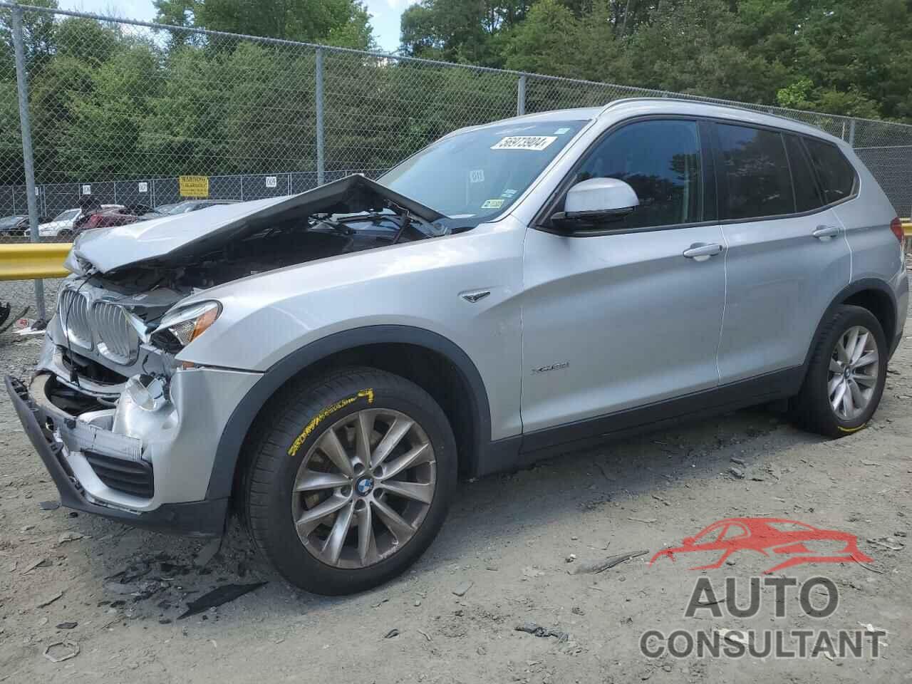 BMW X3 2016 - 5UXWX9C54G0D91389