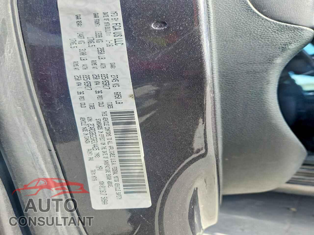DODGE CARAVAN 2016 - 2C4RDGBG2GR314425