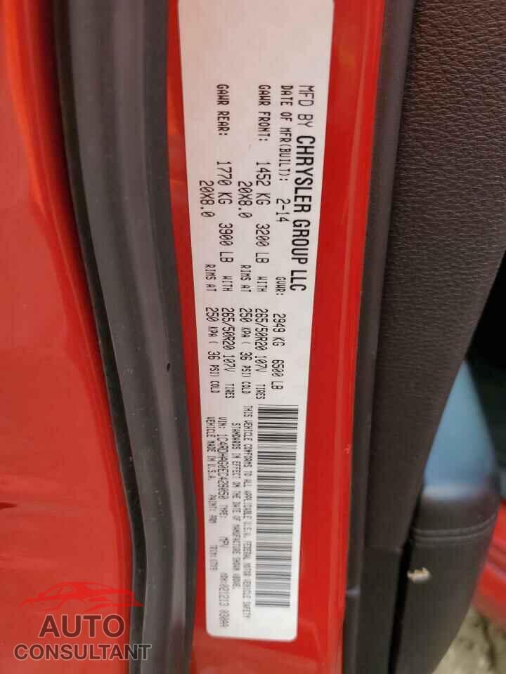 DODGE DURANGO 2014 - 1C4RDHAG0EC428050