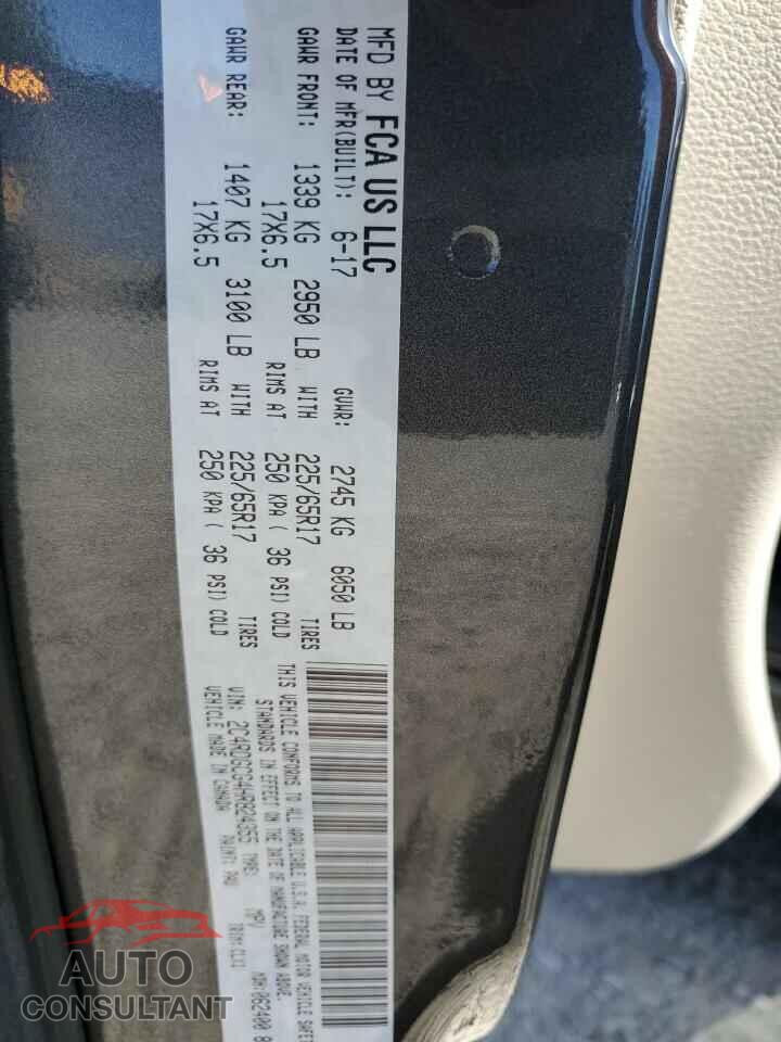 DODGE CARAVAN 2017 - 2C4RDGCG4HR824355