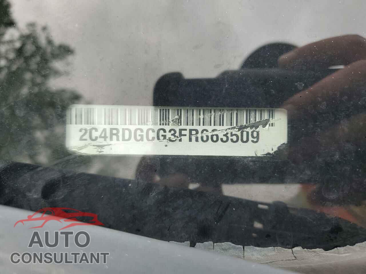 DODGE CARAVAN 2015 - 2C4RDGCG3FR663509