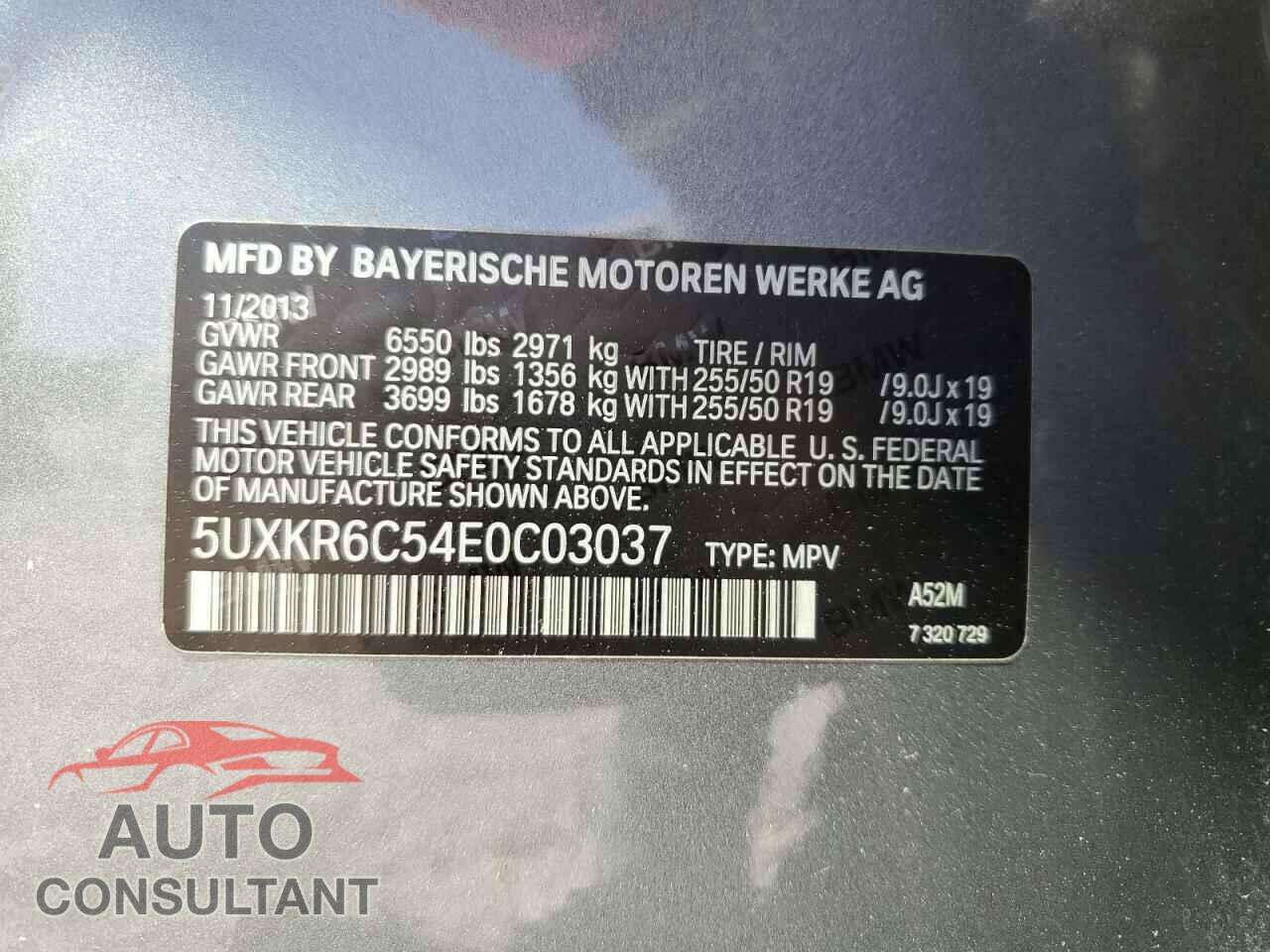 BMW X5 2014 - 5UXKR6C54E0C03037