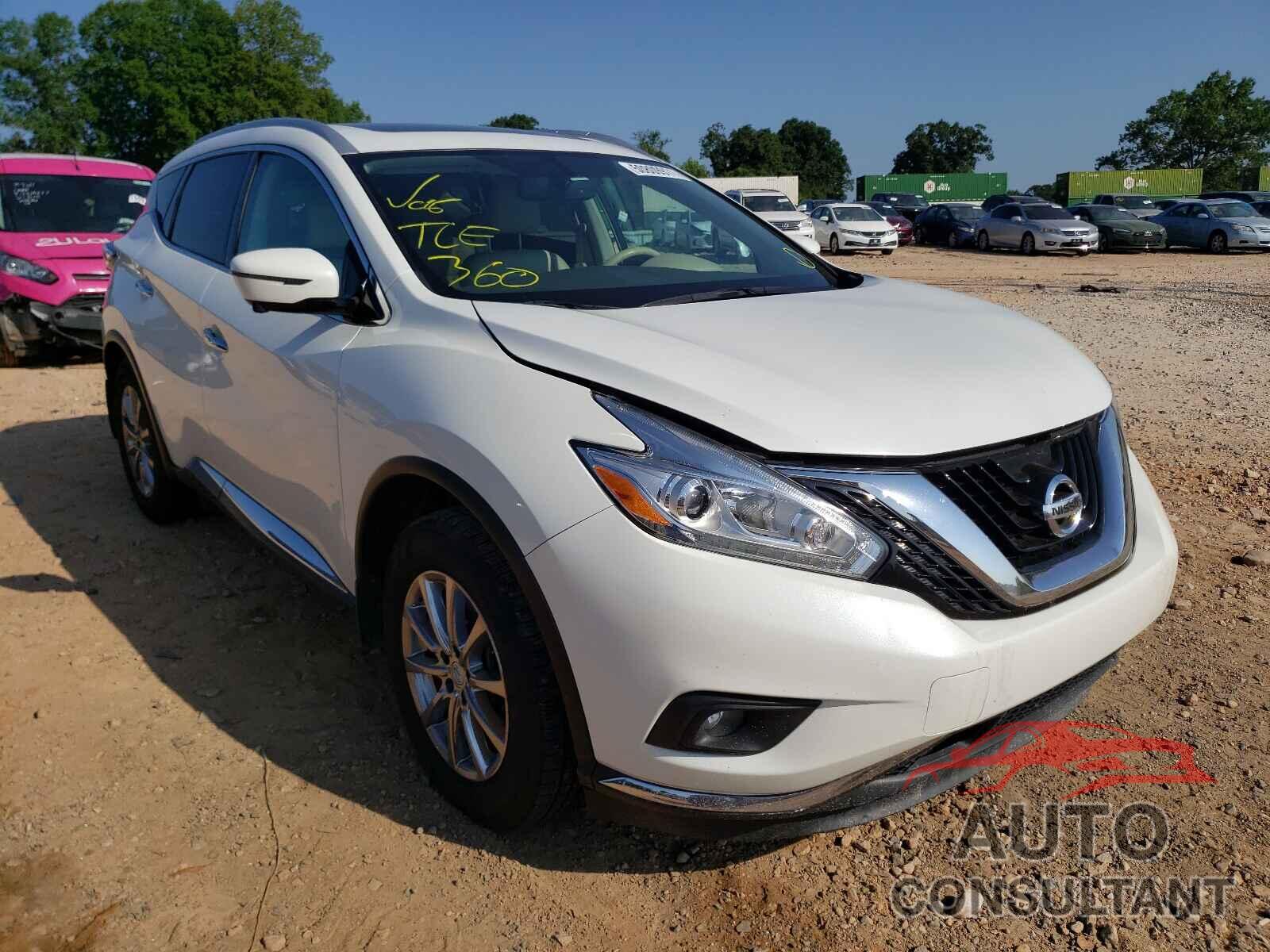 NISSAN MURANO 2016 - 5N1AZ2MG1GN149989