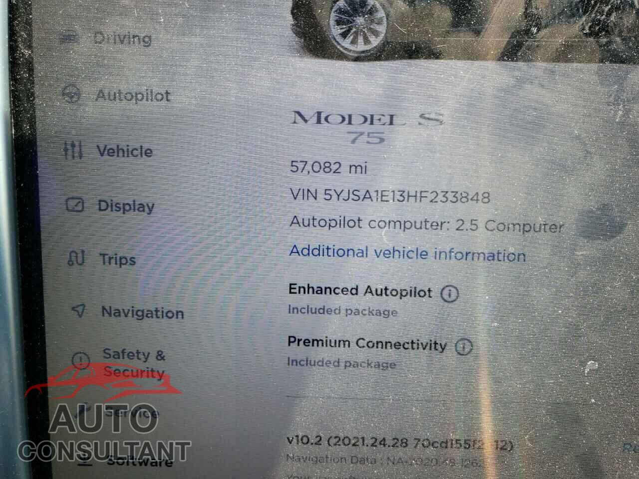 TESLA MODEL S 2017 - 5YJSA1E13HF233848