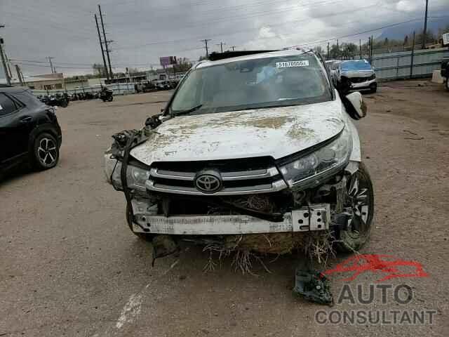 TOYOTA HIGHLANDER 2017 - 5TDDZRFH3HS386463