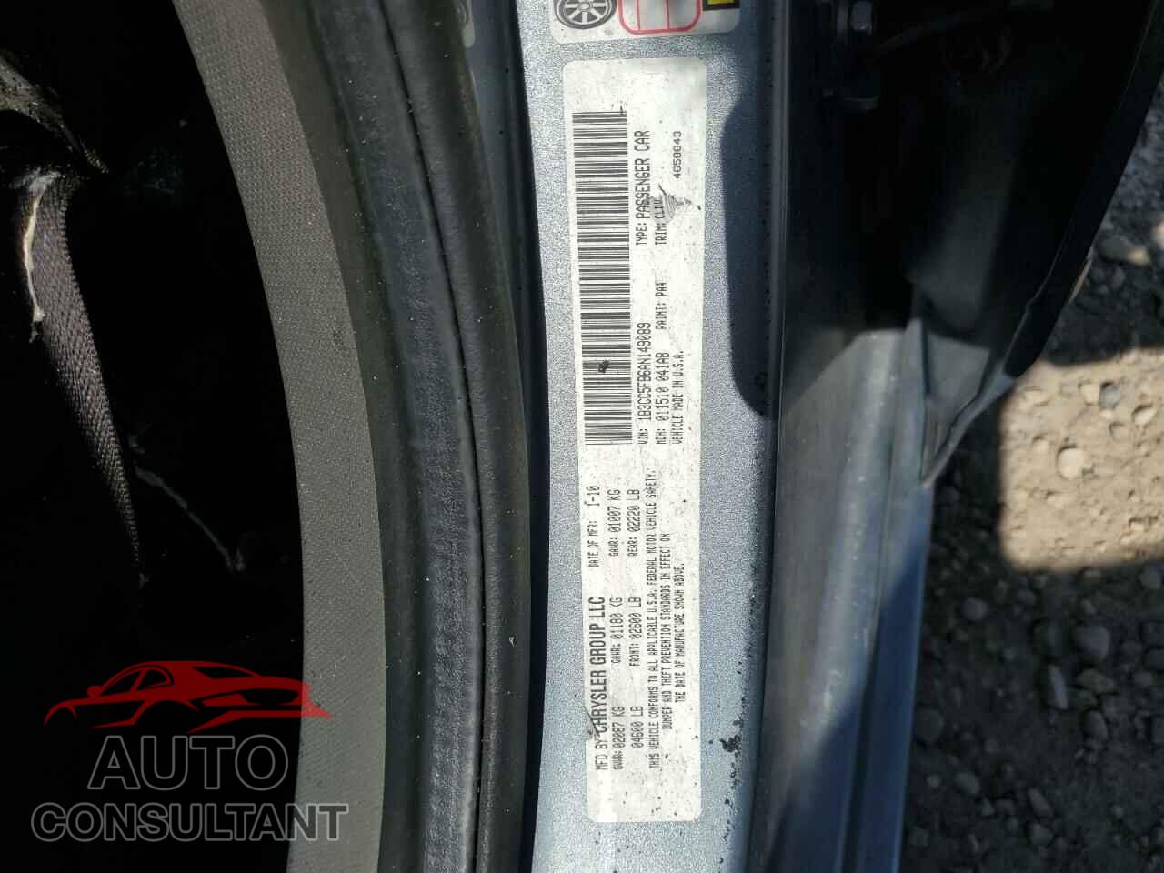 DODGE AVENGER 2010 - 1B3CC5FB6AN149089