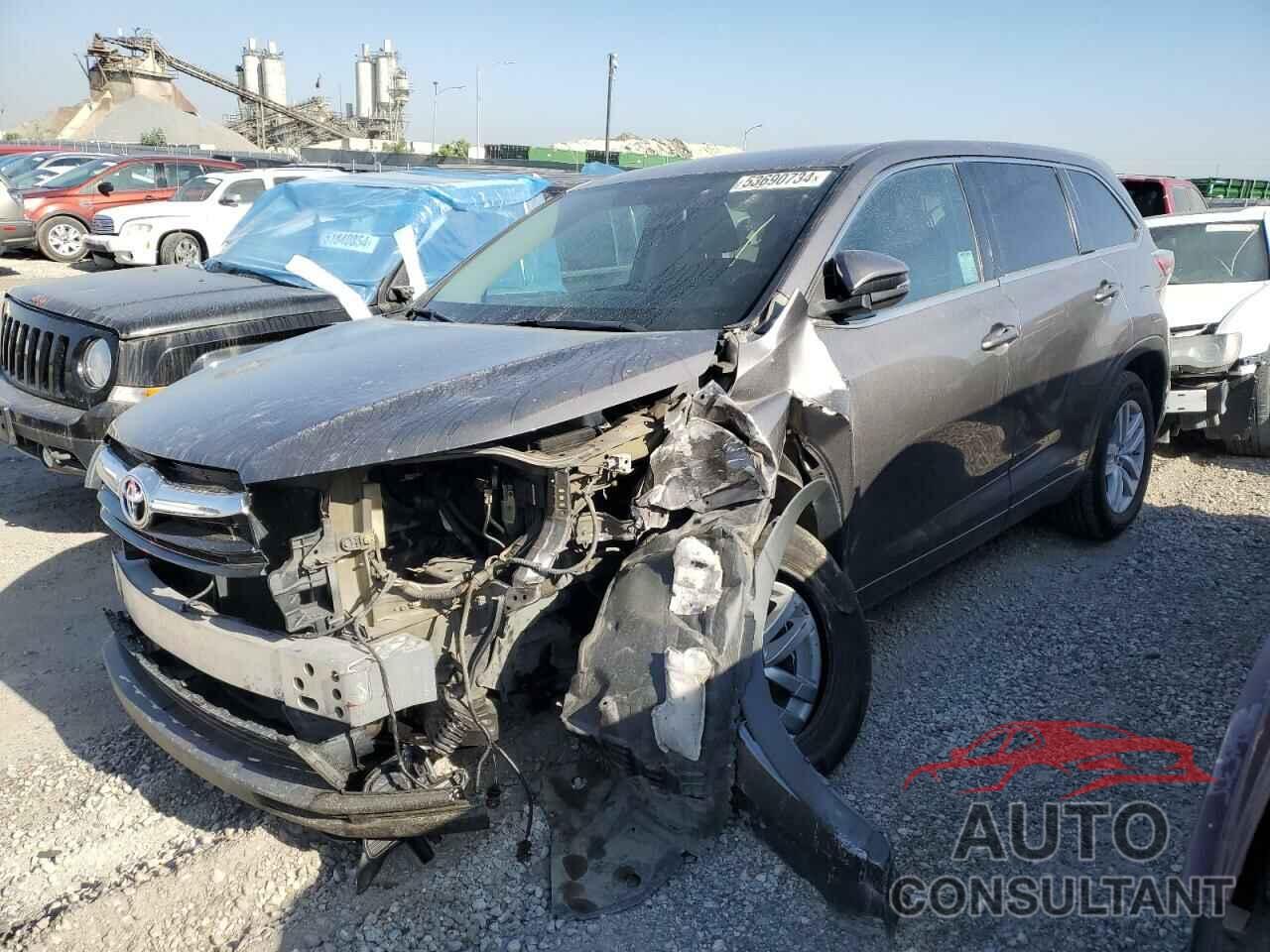 TOYOTA HIGHLANDER 2016 - 5TDZKRFH2GS142893