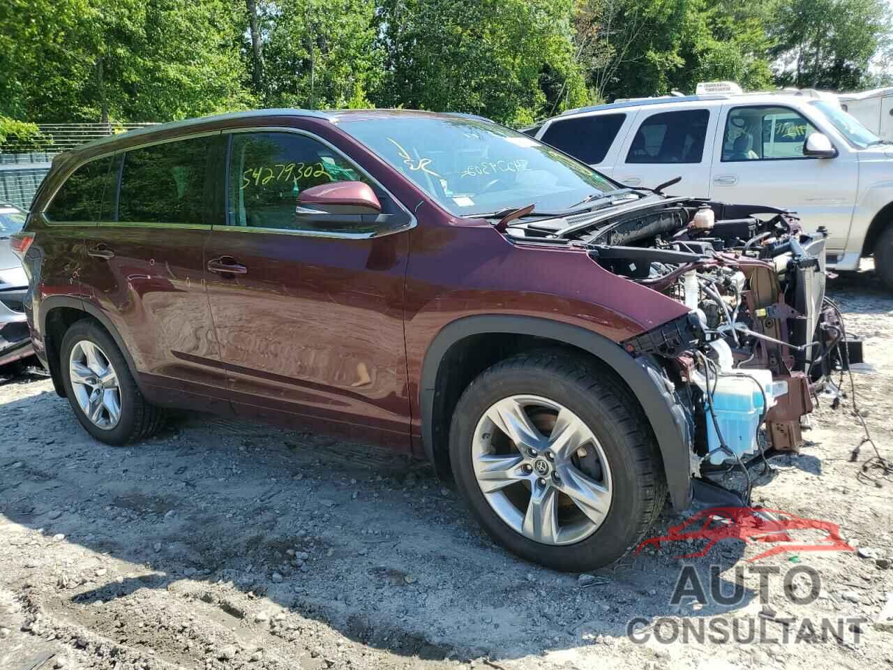 TOYOTA HIGHLANDER 2016 - 5TDDKRFH6GS242313