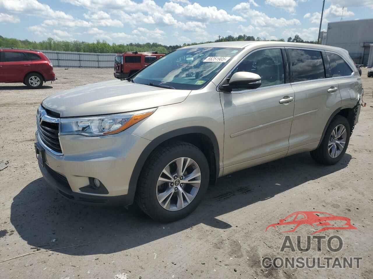 TOYOTA HIGHLANDER 2016 - 5TDBKRFH5GS296340