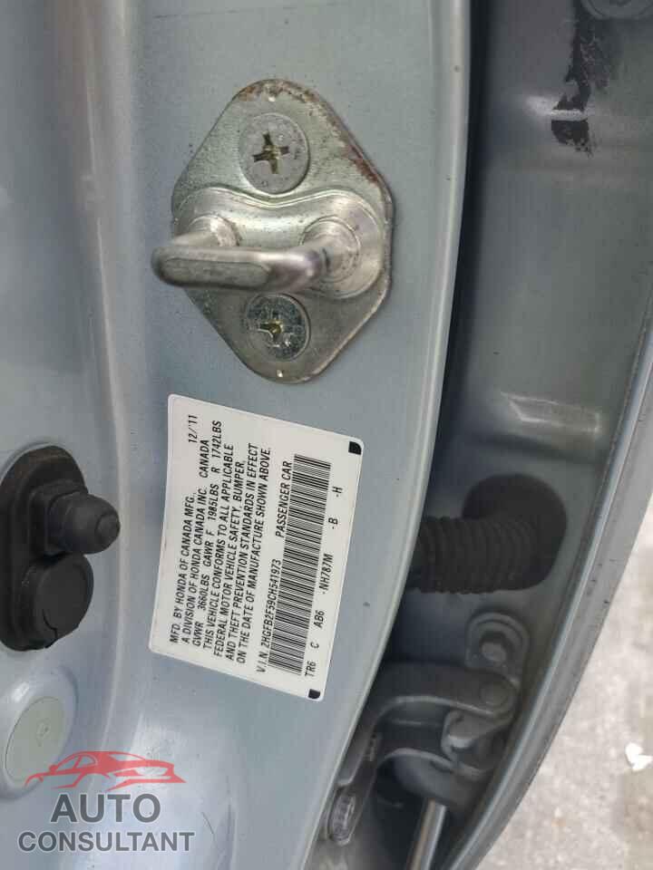 HONDA CIVIC 2012 - 2HGFB2F59CH541973