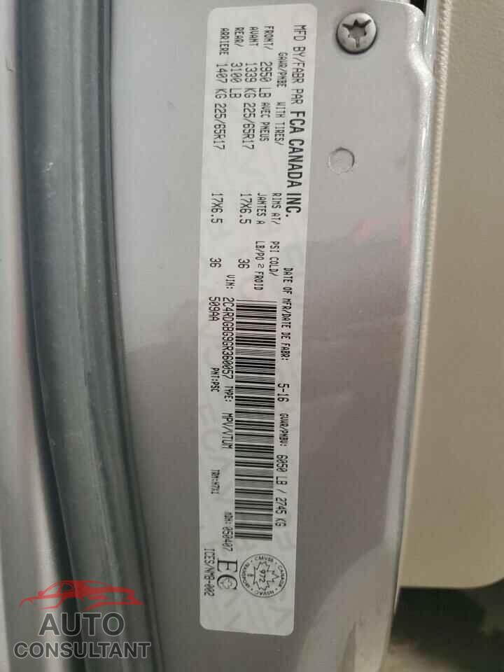 DODGE CARAVAN 2016 - 2C4RDGBG9GR360057
