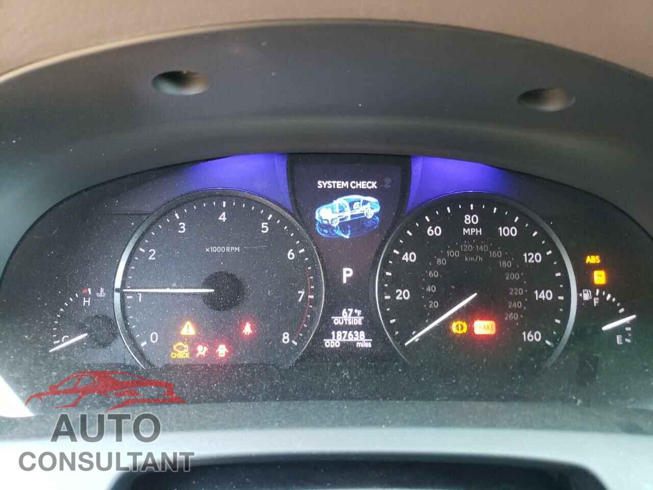 LEXUS LS460 2013 - JTHCL5EF1D5018173