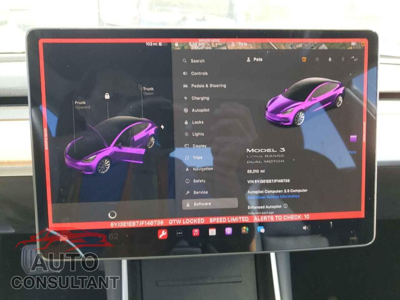 TESLA MODEL 3 2018 - 5YJ3E1EB7JF146736
