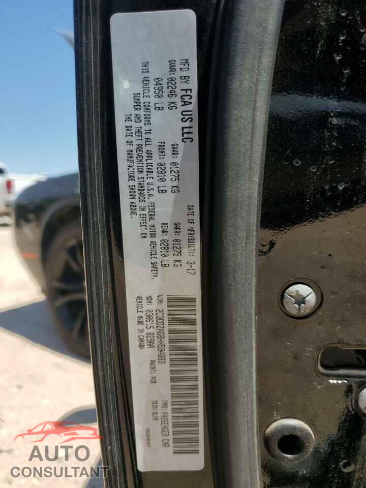 DODGE CHALLENGER 2017 - 2C3CDZAG8HH594883