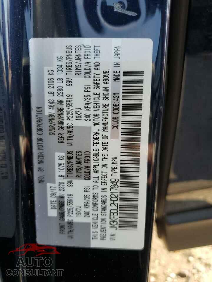 MAZDA CX-5 2017 - JM3KFBDL2H0217849