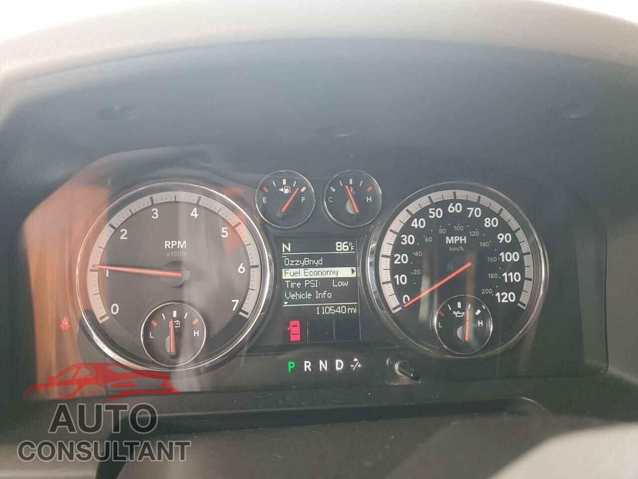 DODGE RAM 1500 2012 - 1C6RD6LT1CS170047