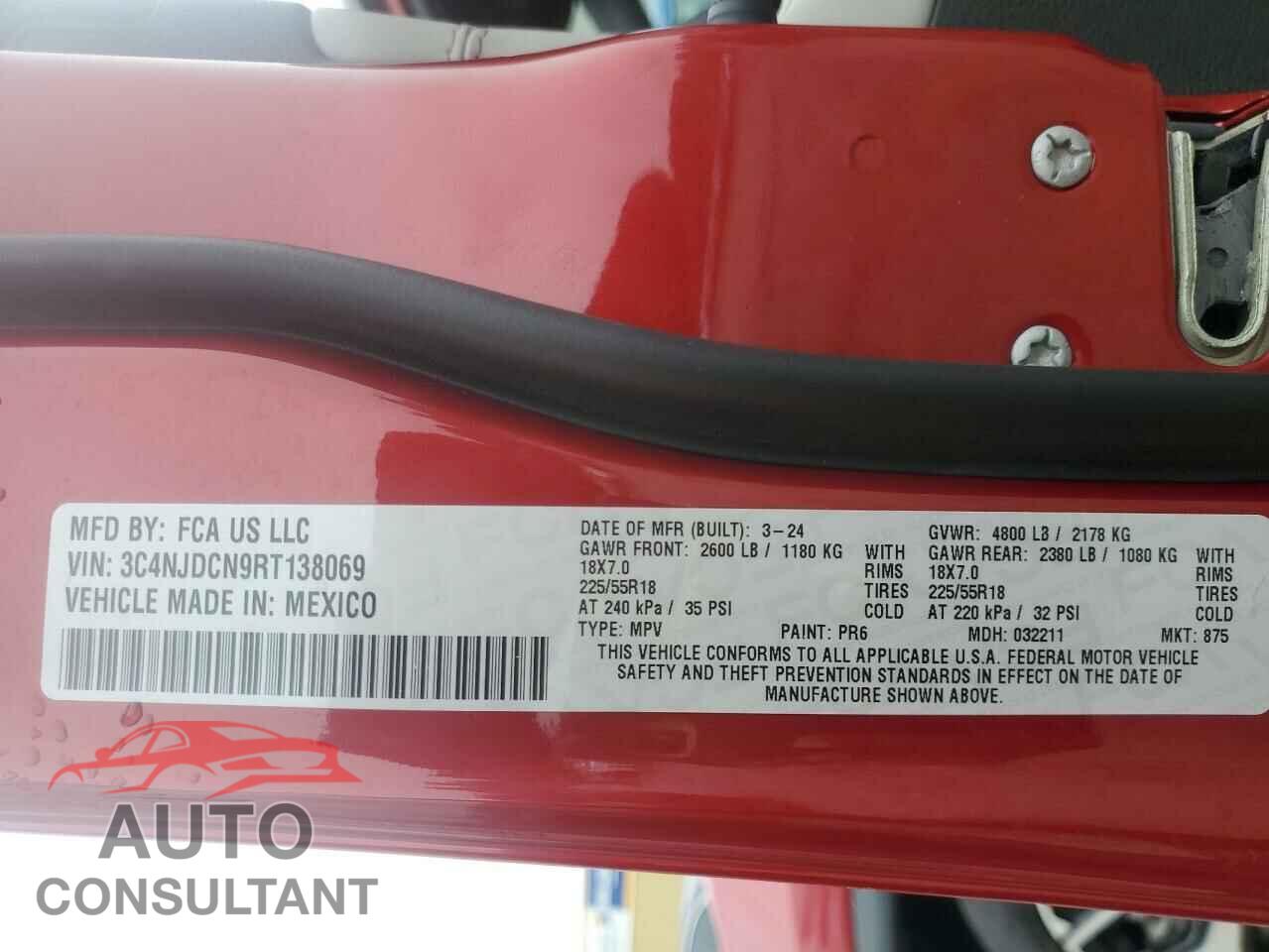 JEEP COMPASS 2024 - 3C4NJDCN9RT138069