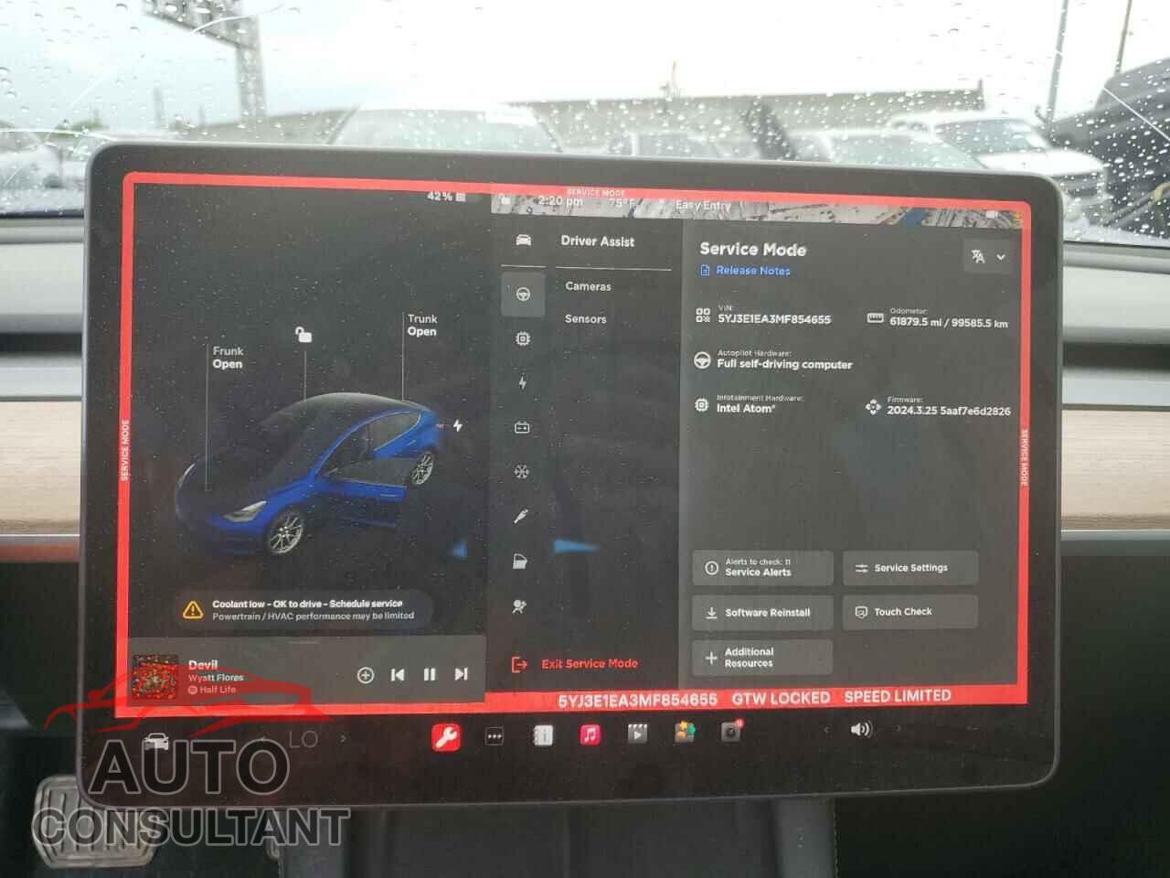 TESLA MODEL 3 2021 - 5YJ3E1EA3MF854655