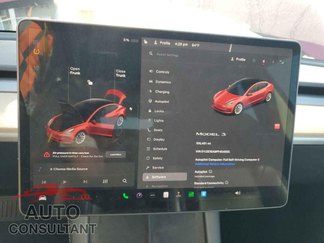 TESLA MODEL 3 2023 - 5YJ3E1EA9PF454555